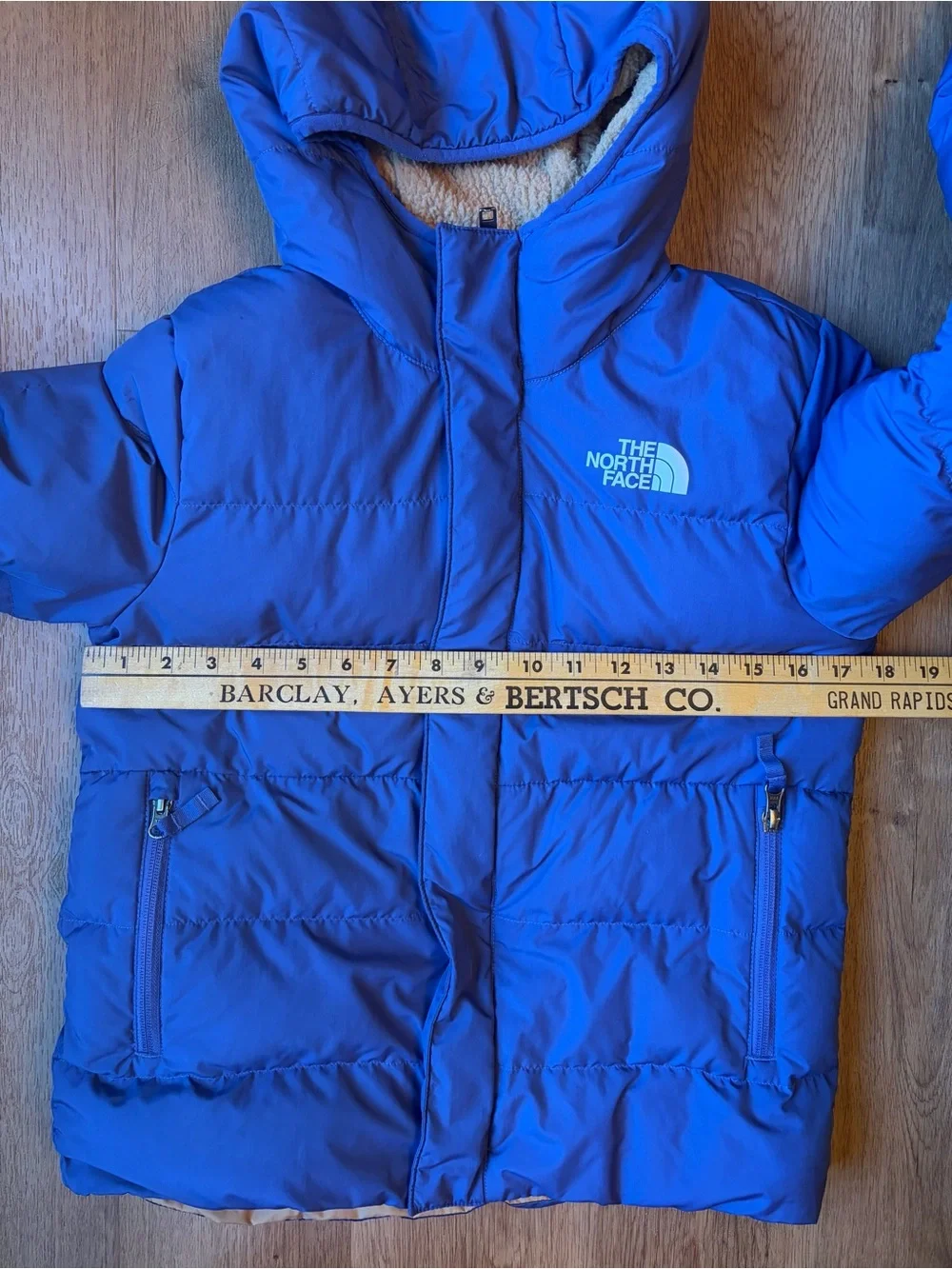 The North Face Boy's North Down Fleece-Lined Parka Cave Blue